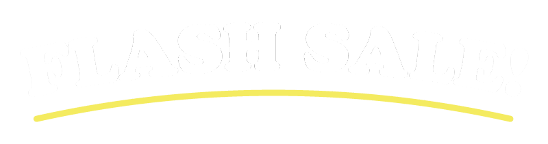 "flash sale" with yellow underline