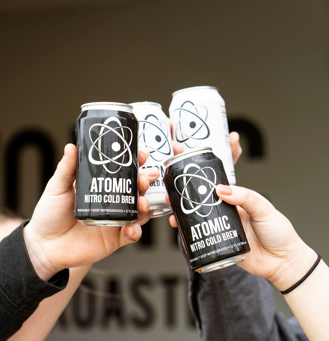 Atomic cold brew cans