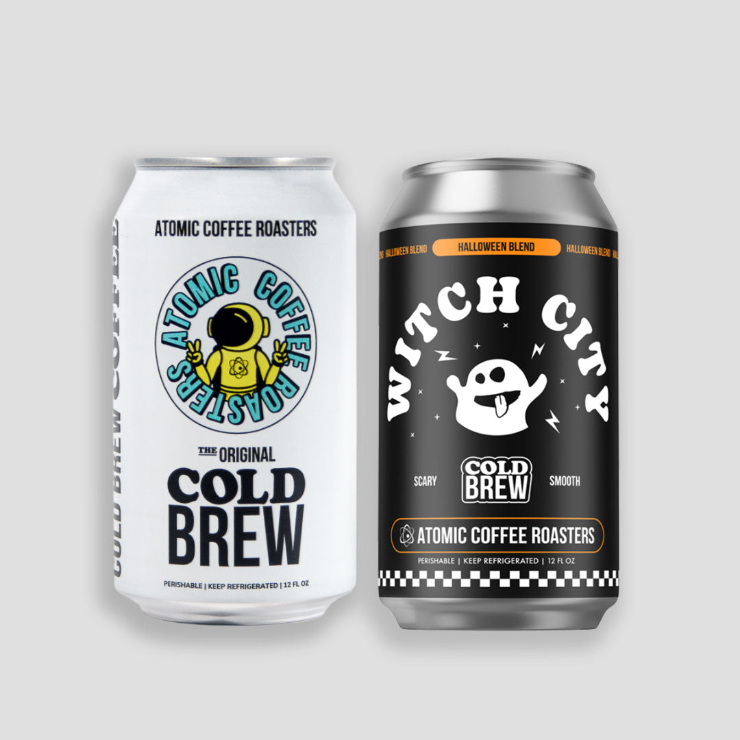 Witch City Cold Brew and Original Cold Brew cans