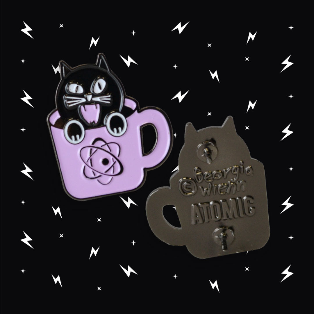 Witch City - Black Cat Pin