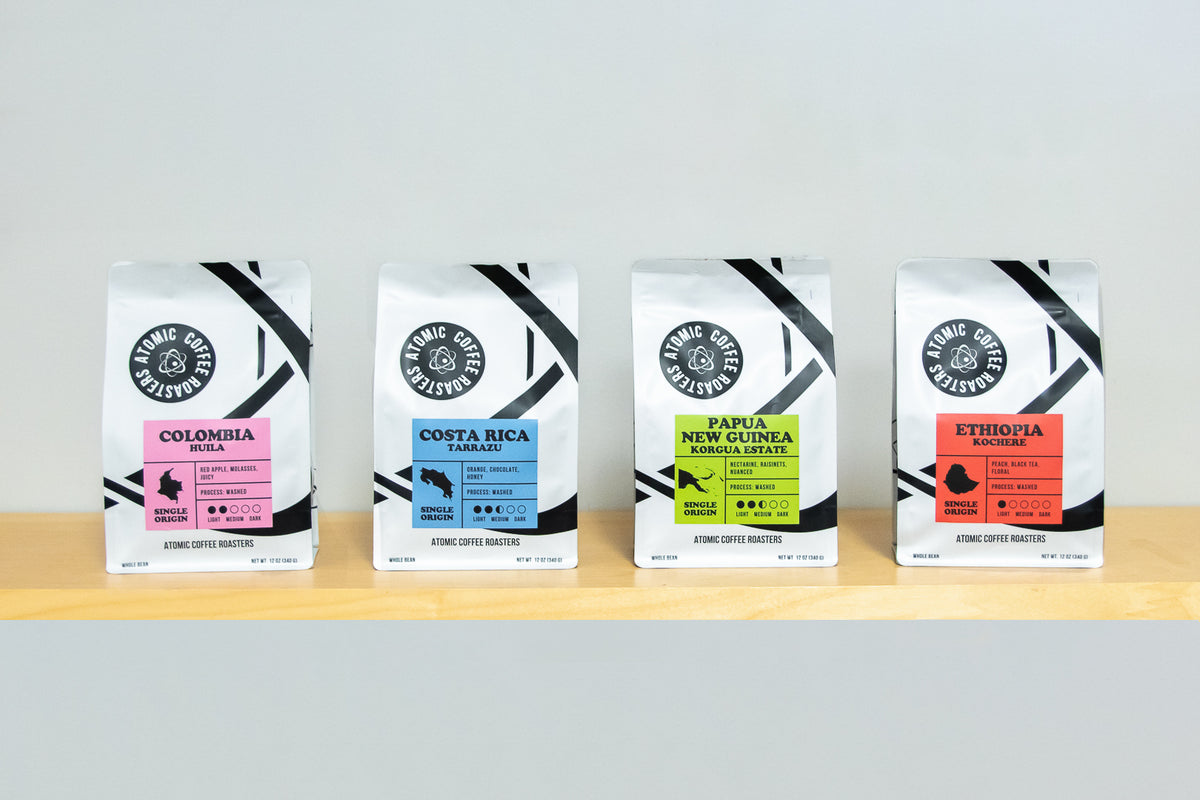 Atomic Coffee Roasters subscription coffee bags