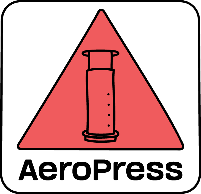 AeroPress triangle mark — front chest print